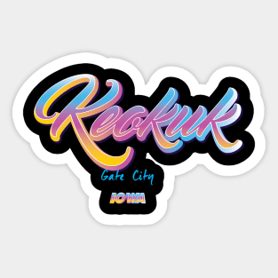 Keokuk Iowa Sticker